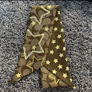 Coach ponytail scarf